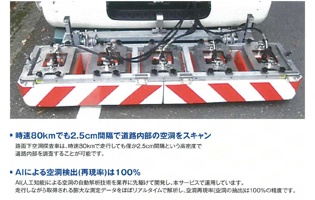 路面空洞探査車